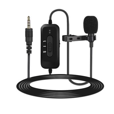 China Clip On Condener Lavalier Microphone 3.5mm Cable Lapel Type Detachable Handsfree Condenser Mini Lapel Microphone 3.5mm Cable Microphone Lavalier Wireless Microphones With Recording for sale