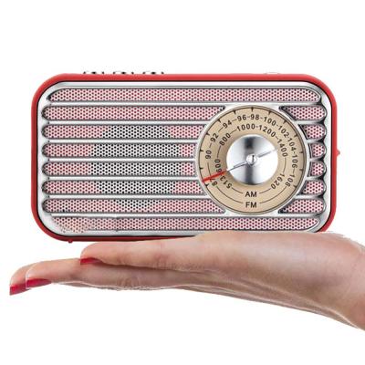 China Retro Digital Display AM FM Digital Radio FM/AM BT Radio Portable Speaker Built Battery Stereo Sound High Fidelity Quality for sale