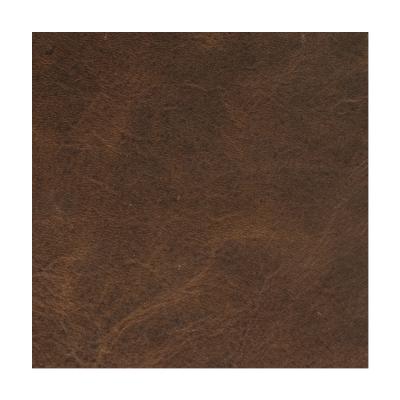 China Sustainable natural aniline leather with genuine Nubuck cowhide effect horse hides for sale