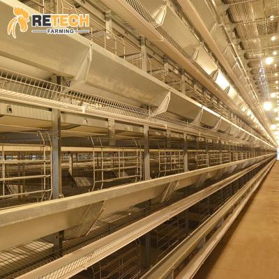 China Full Automatic Galvanized H Type Battery Layers Cage System Design Layer Chicken Cages for sale