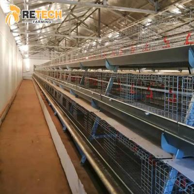 China Commercial Chicken Feeding Poultry Farm Cast A Type Automatic Breeding System Baby Chick Cage Brooder for sale