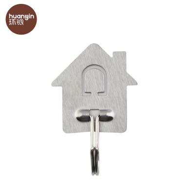 China Viable Decorative Cute Home Stainless Steel Kitchen Wall Seamless Hook for sale