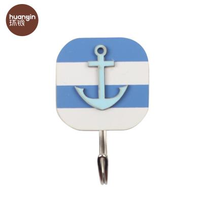 China Novelty Sustainable Nautical Beach Themed Ornamental Modern Wooden Wall Hooks for sale