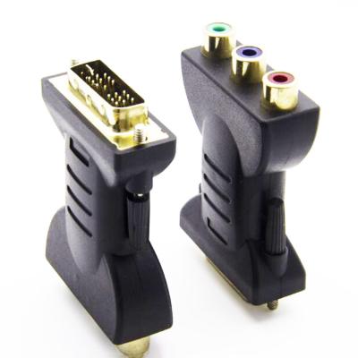 China LAPTOP HD DVI Adapter DVI Gold 3rca Plating Differential Plating Gold 3rca Audio Video Adapter gongzhuan Hd 720p for sale