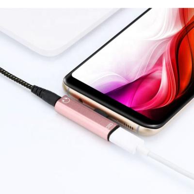 China Type-C Earphone Adapter Headset Adapter LAPTOP Mobile Phone Listening and Calling 2 in-1 3.5mm Audio Adapter for sale