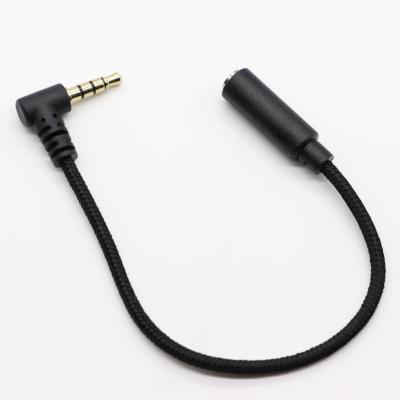 China High build quality audio elbow and 3.5 to 3.5 male to female extension cable from mother 3.5 audio for sale