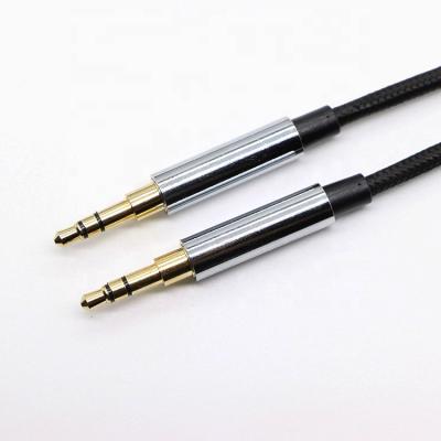 China 3.5 Mm Male Stereo Audio Plug To Voice Line Car Audio Extension Copper Male AUDIO Shell Cable 3.5 Cable for sale