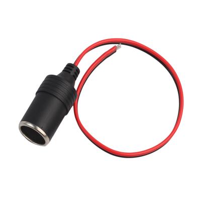 China Lighter Socket 12/24V Car Cigarette Lighter Socket Connector Adapter Car Cable for sale