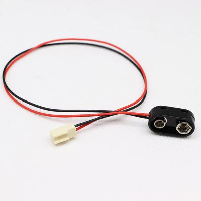 China 9V Car Battery Clips Connector Battery Loop Power Cable 2510-2y 15cm 30cm Cable for sale