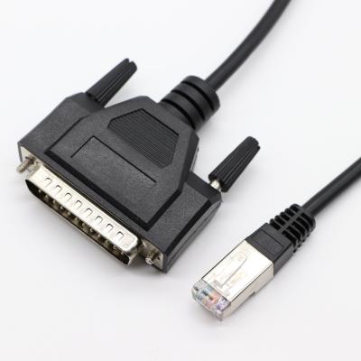 China Computer / Printer Professional Custom DB25 to Console Cable RJ45 DB9 RS232 to rj45 8p8c Communication Cable for sale