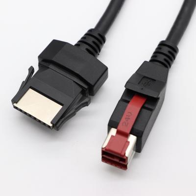 China Build 3M 24v PoweredUSB Cable To 1* 8 Pin Converter Cable For IBM Printer for sale