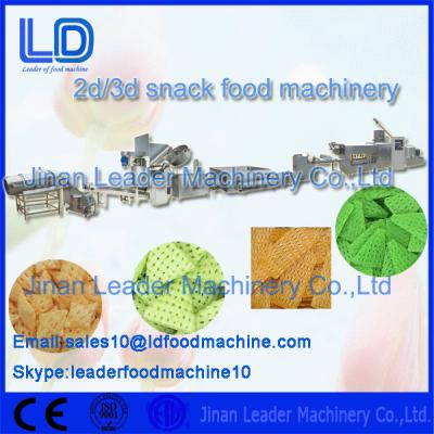 China Potato Starch Crisp Food Frying Fry 3d Snack Pellet Machinery for sale