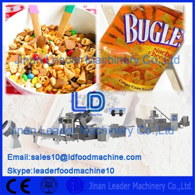 China Double Screw Extruder Bugles Making Machine Frying / Flavoring Sticks for sale