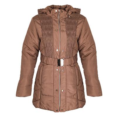 China Fashion QUICK DRY winter padded hooded jackets solid parkas slim coat short thick women warm jacket for sale