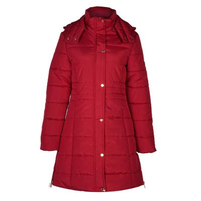 China Breathable winter fashion jacket winter wear women's long women's coat stripper padded jacket women's jacket red trend for sale