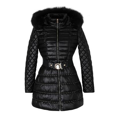 China Breathable Winter Long Jacket Plus Size Hooded Coat Suits For Women for sale