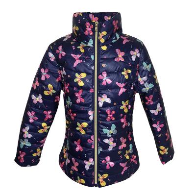 China Breathable Custom Wind Breaker Stripper Light Padded Bubble Winter Kids Padded Jacket For Girls for sale