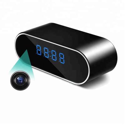 China Human Motion Tracking Desktop Table Clock Camera Spy Nanny Wireless Indoor Security Hidden IP Camera for sale