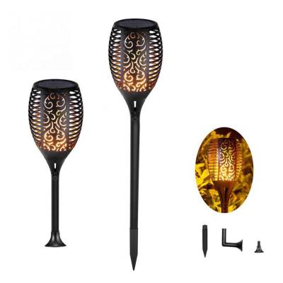 China Outdoor Tall Solar Garden Stainless Steel Flame Light for sale