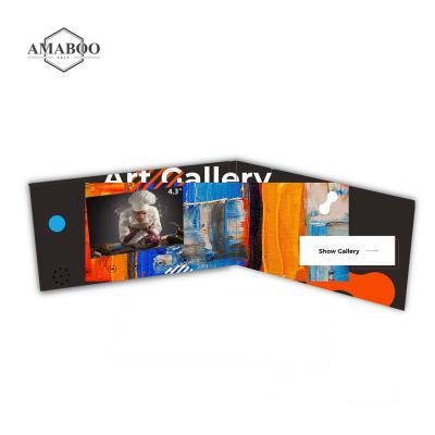 China ALL AREAS custom new product 2021 4.3 inch lcd video module plain 4.3inch video brochure for sale