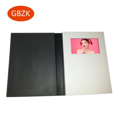 China All Regions Customized 2.4 4.3 5 Inch Creative Digital LCD Brochure Corporate Greeting Handmade Large For Business Custom Morocco Paper for sale