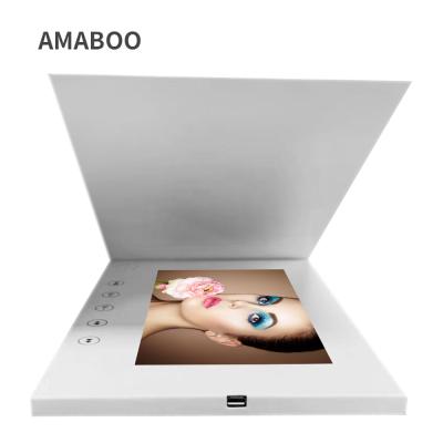 China All Regions 7 Inch HD Screen Digital Video Greeting Card With Printing For Invitation LCD Video Brochure Player for sale