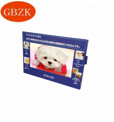 China Outdoor Digital 7inch Brochure For POS Video Display With SD Slot DC Input For Japan Market for sale