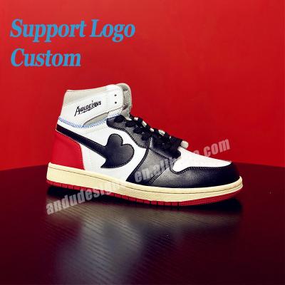 China Fashion Trend Mens Sneakers Custom Made Sneakers Fashion Retro Microfiber Leather Trim Mens Basketball Shoes Running Shoes For Women Mens for sale