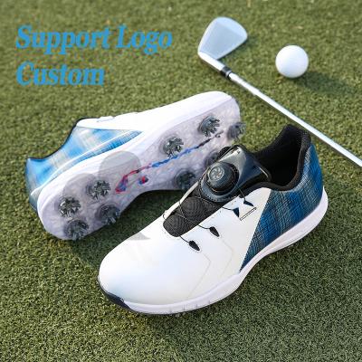 China 2022 New Brand PVC Breathable Golf Practice Shoes For Male Anti Slip Sports Sneakers Men Professional Golfing Shoes for sale