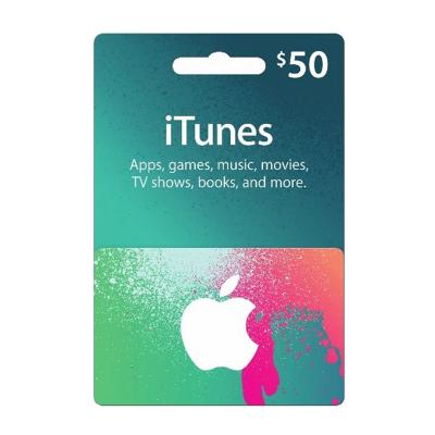 China Large $50 iTunes Stock US Gift Certificate with Long Term Storage for sale