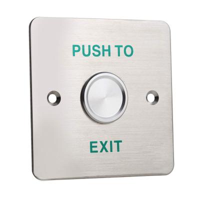 China Piezoelectric Exit Button Stainless Steel Panel Door Release Switch For Access Control System HBK-PBS-820C for sale