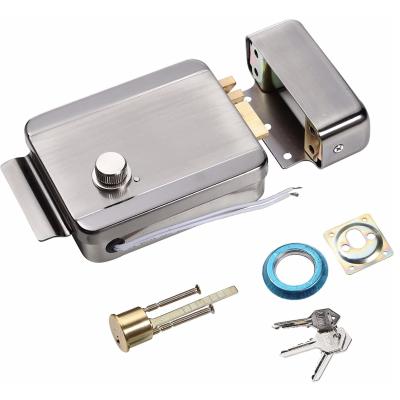 China Electric Door Control Release Rim Lock Fail Secure Anti-theft Stainless Steel HBK-ABK-702A-R for sale