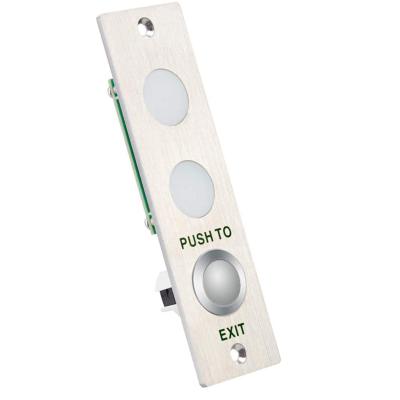 China Stainless Steel Panel Door Release Pad with LED Light for Access Control HBK-PBK-813 (LED) for sale