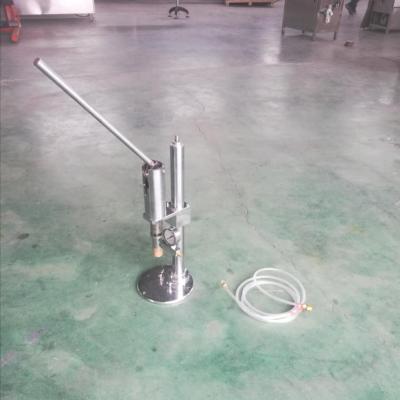 China Manual Food Aerosol Gas Filling Machine for sale