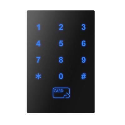 China ABS+PCBA+CABLE ZKRADIO ZKR712M/B ABS Touch Password Keypad RFID 13.56MHz Access Control IC Card Reader Support ISO14443A/B WG26/34 Data Output for sale