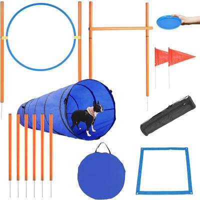 China Sustainable Play Tunnel, Obstacle Course, Customized Dog Agility Training Set With Carrying Case for sale