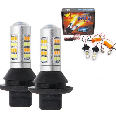 China S25 BA15S BAU15S 1156 2835 Dual Universal Car S25 BA15T20 7440 Coaster DRL Turn Signal Lamp Bulb Dual Bright 42SMD Spot Light 12V Canbus LED for sale