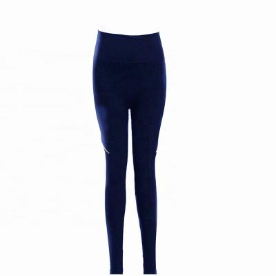 China Women antibacterial spandex seamless knitted yoga leggings with side zipper, workout fitness sports youga panties for sale