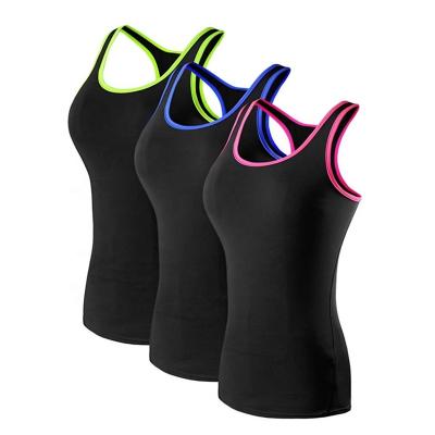 China Anti-pilling Woman Fitness Seamless Tank Top , Sports Yoga Gym Wear Active Tank Top for sale