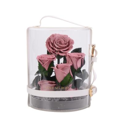 China Celebration Factory Wholesale Price Eternal Rose Valentine's Day Gift Flower Preserved Rose In Gift Box For Gift Decor Forever for sale