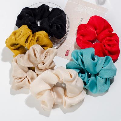 China Hair Scrunchies Wholesale Designer Autumn And Winter Wide Elasticated Suede Headband Ladies Hairbands for sale