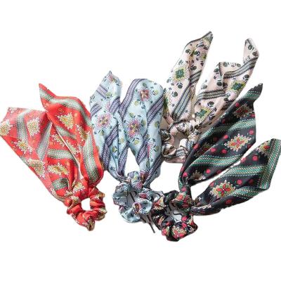 China Fashionable Cute Super Soft Women Circle Hair Scrunchies Baby Flower Elasticity Luxury Fancy Headbands for sale