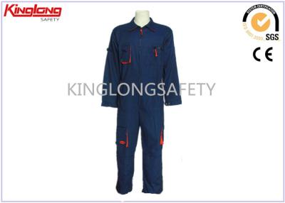 China TC Twill Cotton / Polyester Power Workwear Grey / Orange With Nylon Zipper for sale