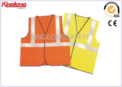 China Orange Children Winter Safety Vest , Printed High Visibility Safety Vest With Velcro for sale