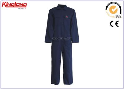 China Mens Fire Resistant Coveralls , Anti Static Proban Fabric Factory Worker Uniform for sale