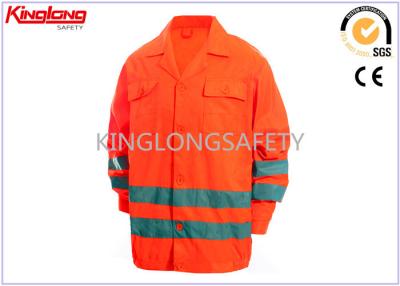 China Orange Fluorescent Reflective Breathable High Visibility Workwear Suit For Adult for sale