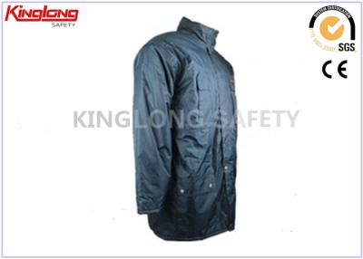 China Microfiber PVC Windproof Winter Work Jackets Industrial Safety Clothing With Hood for sale