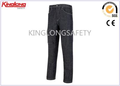 China Durable Washed Carpenter Denim Work Clothes Mens Workwear Trousers for sale