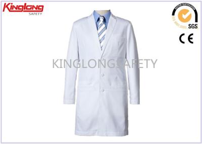 China Comfortable Hospital Staff Medical White Workwear With Buttons for sale