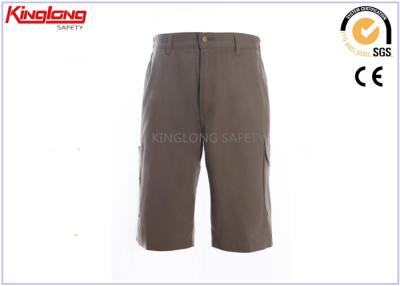 China Fashion Khaki High Waist Casual Shorts S / M / L 240gsm for sale